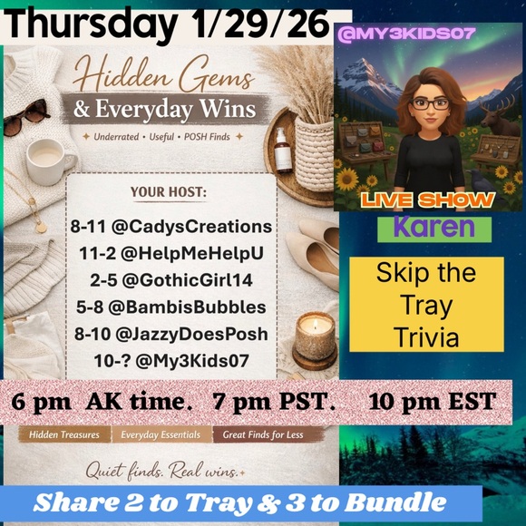 Accessories - FOLLOW FOR LIVE SHOW ANNOUNCEMENTS PLEASE CLICK & FOLLOW!